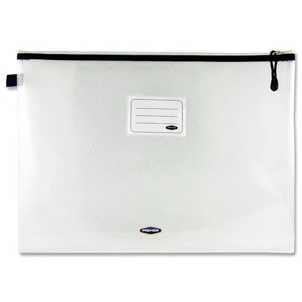 ■ Premto A3 Ultramesh Expanding Wallet - Pearl