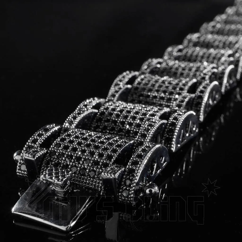 18K Black Gold Iced Hercules Bracelet