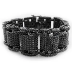 18K Black Gold Iced Hercules Bracelet