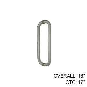 18" Tubular Commercial Pull - Back to Back (BS, PS, MB)