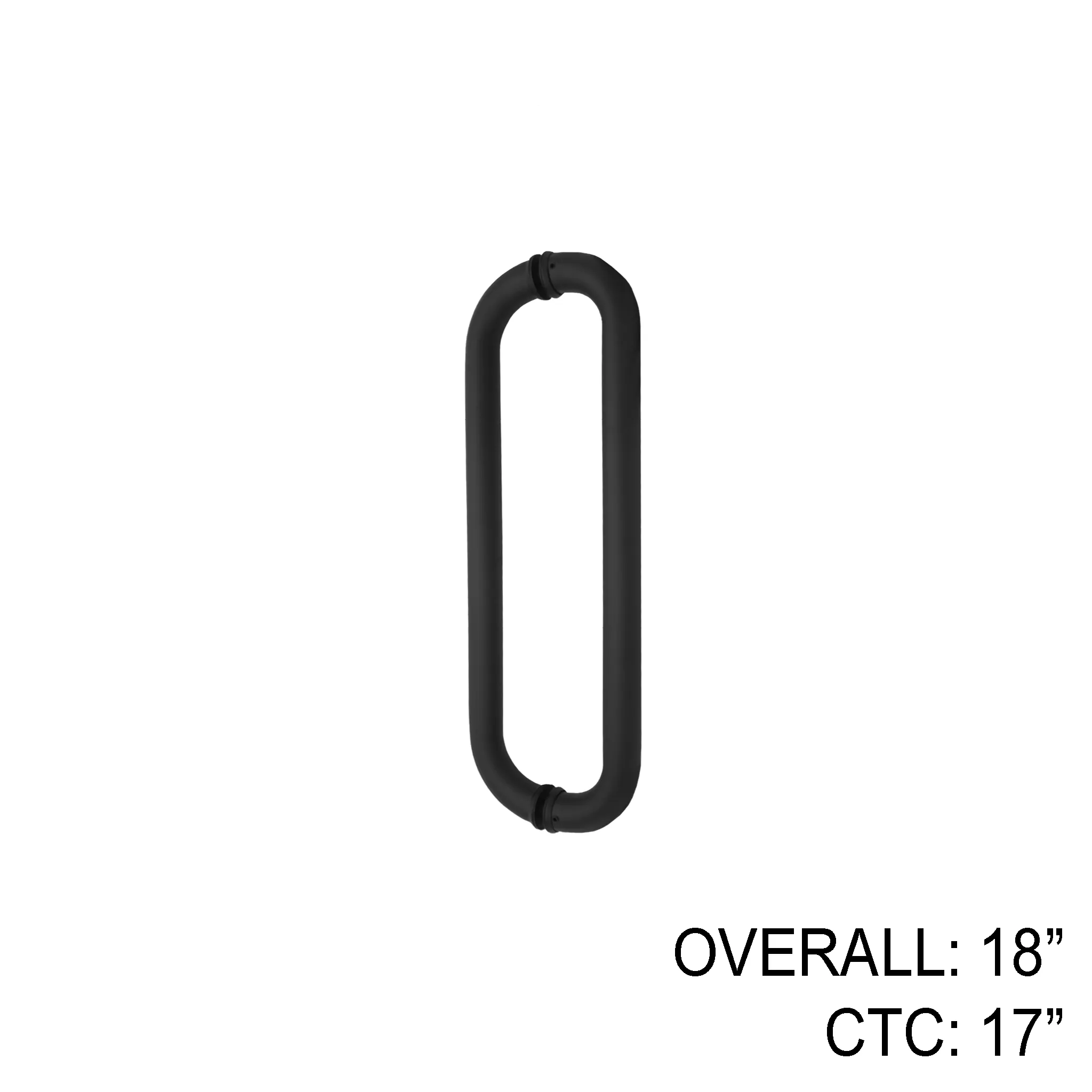 18" Tubular Commercial Pull - Back to Back (BS, PS, MB)
