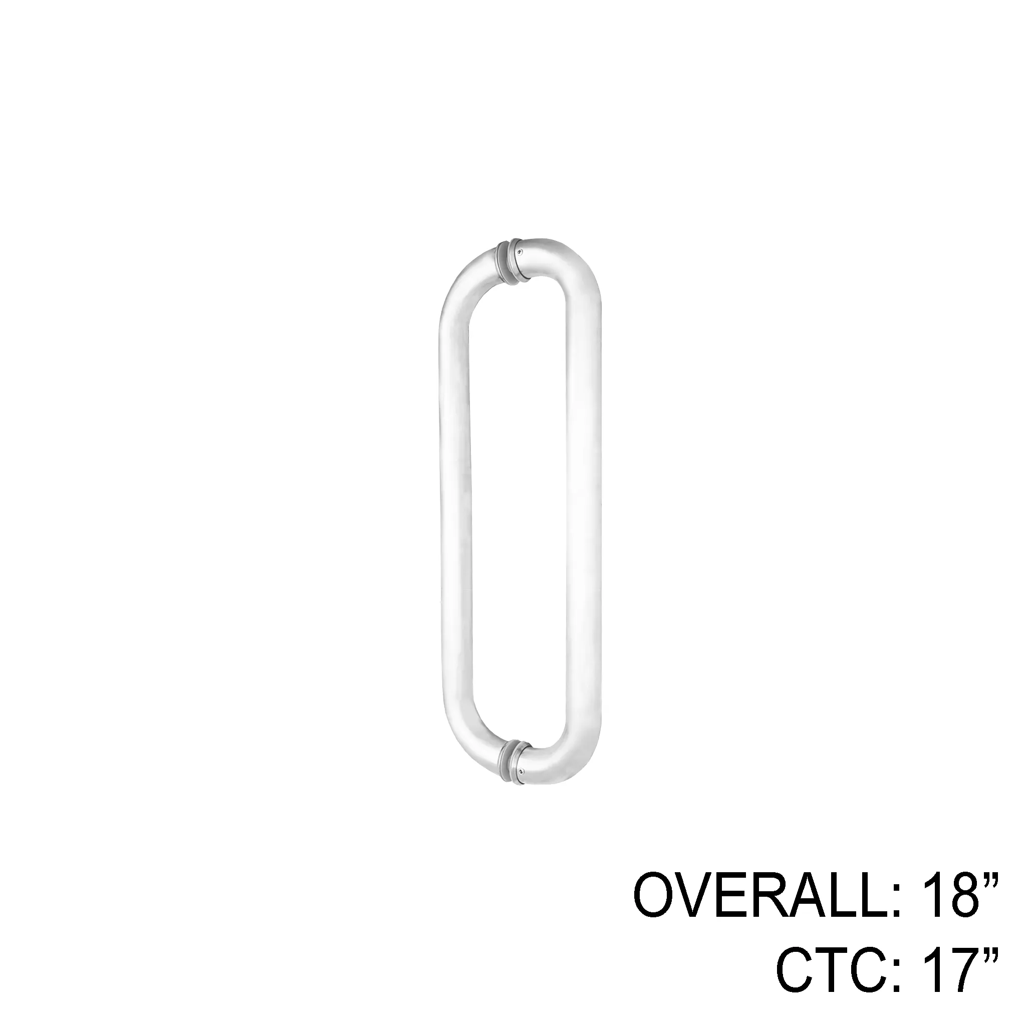 18" Tubular Commercial Pull - Back to Back (BS, PS, MB)