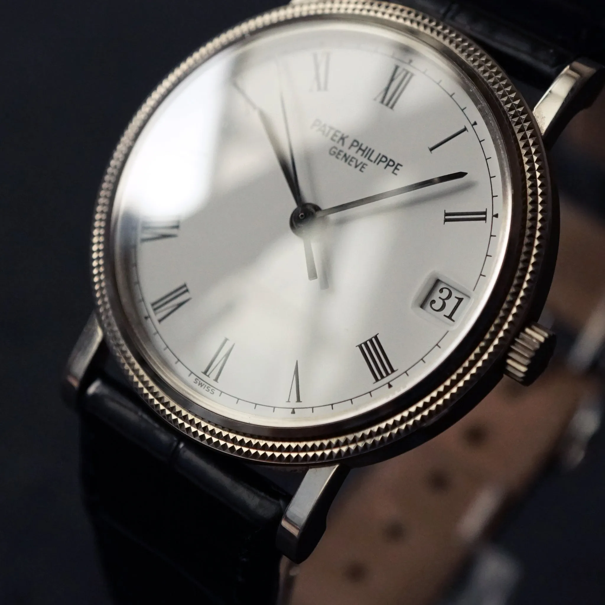 1995 PATEK PHILIPPE CALATRAVA WG REF.3802 AUTOMATIC DATE WATCH