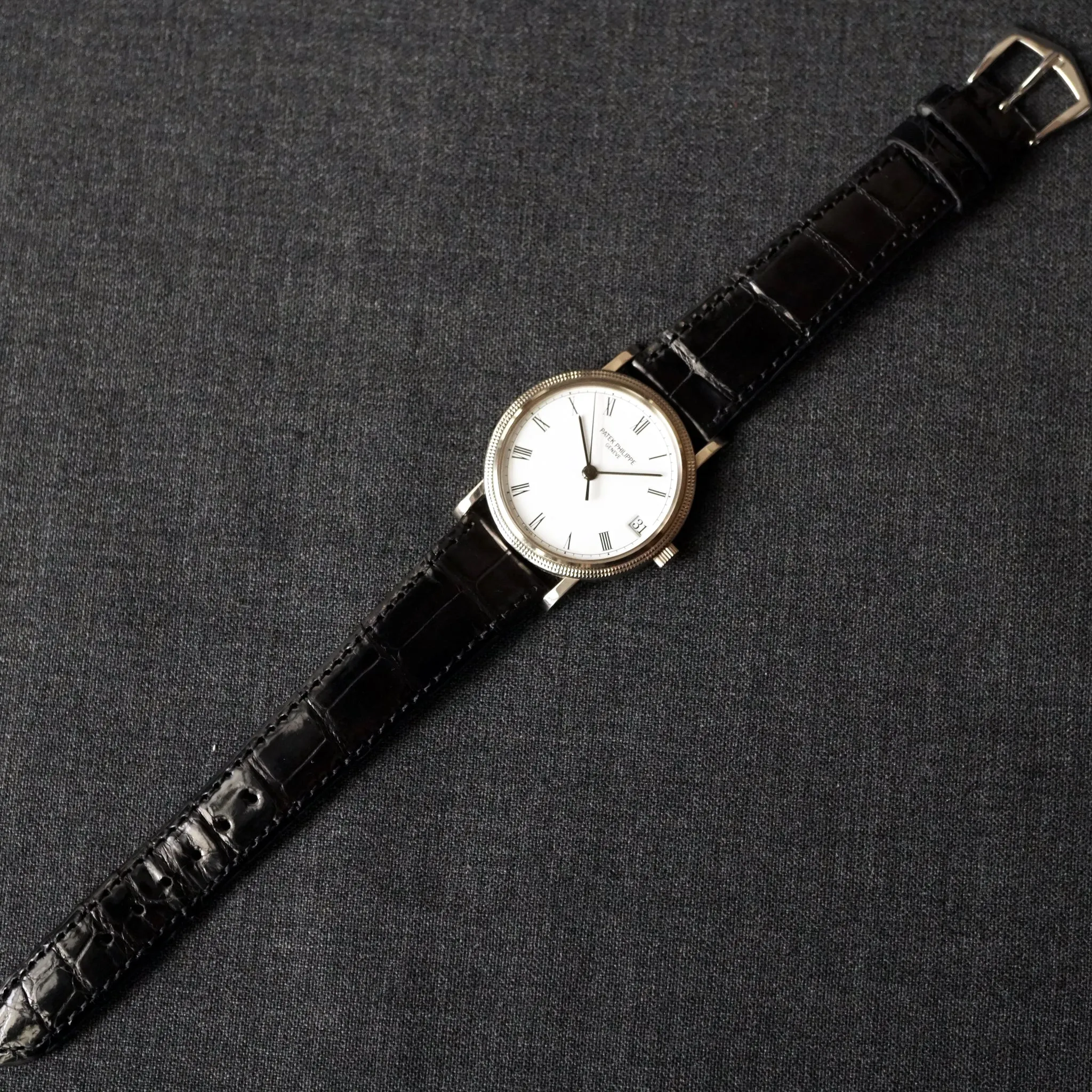 1995 PATEK PHILIPPE CALATRAVA WG REF.3802 AUTOMATIC DATE WATCH