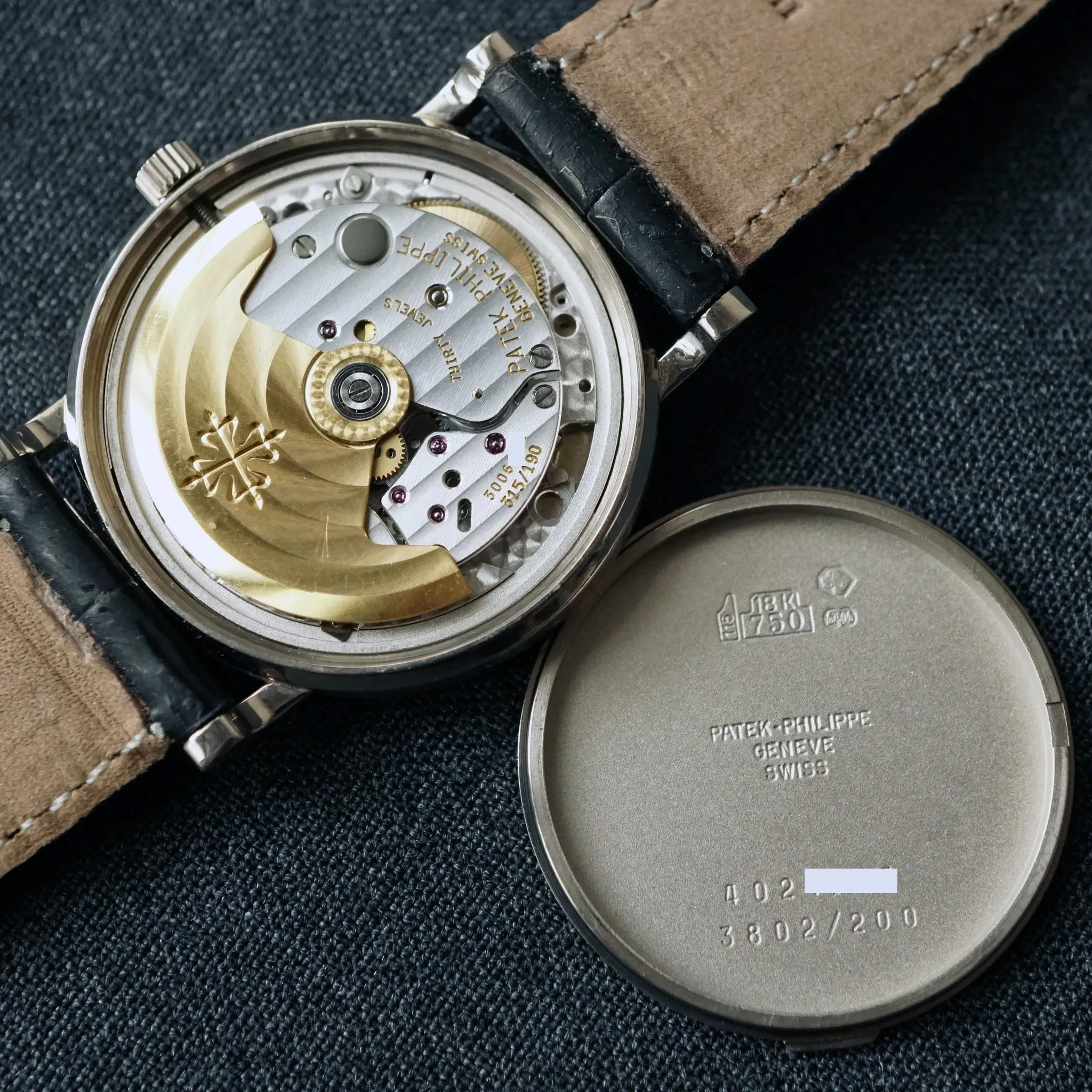 1995 PATEK PHILIPPE CALATRAVA WG REF.3802 AUTOMATIC DATE WATCH