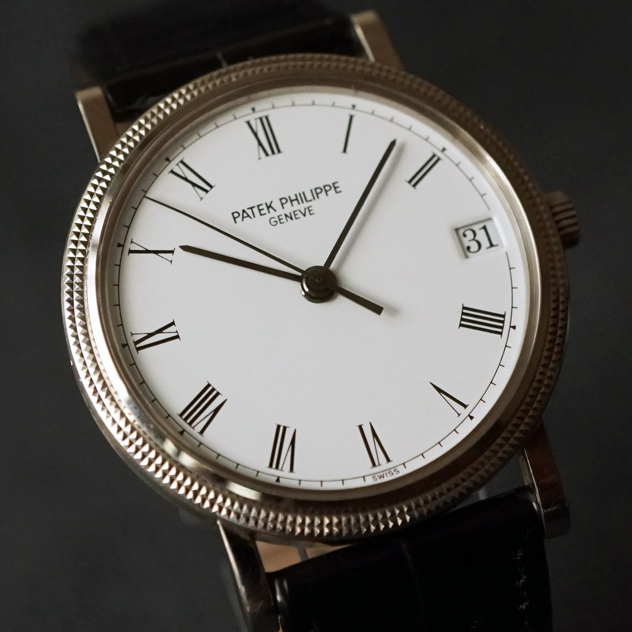 1995 PATEK PHILIPPE CALATRAVA WG REF.3802 AUTOMATIC DATE WATCH