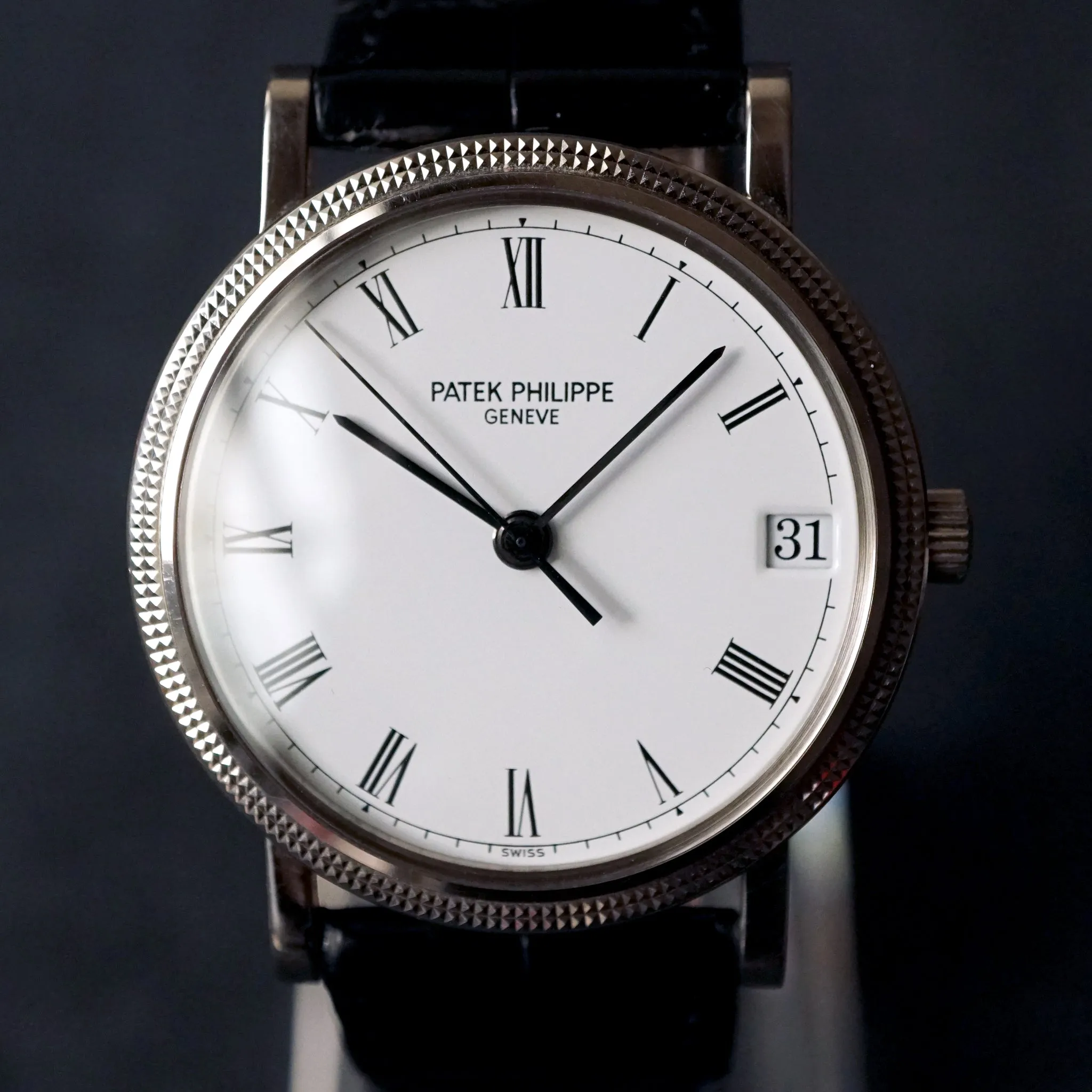 1995 PATEK PHILIPPE CALATRAVA WG REF.3802 AUTOMATIC DATE WATCH