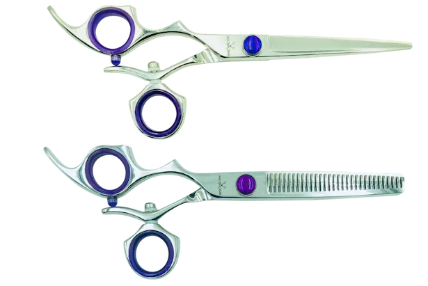 2 Premium Left-handed Shears w/Swivel Handles; Swap for Sharp Shears Every 6 Months