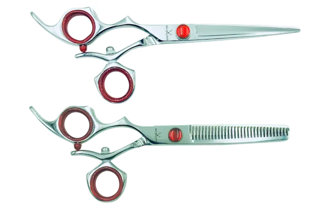 2 Premium Left-handed Shears w/Swivel Handles; Swap for Sharp Shears Every 6 Months