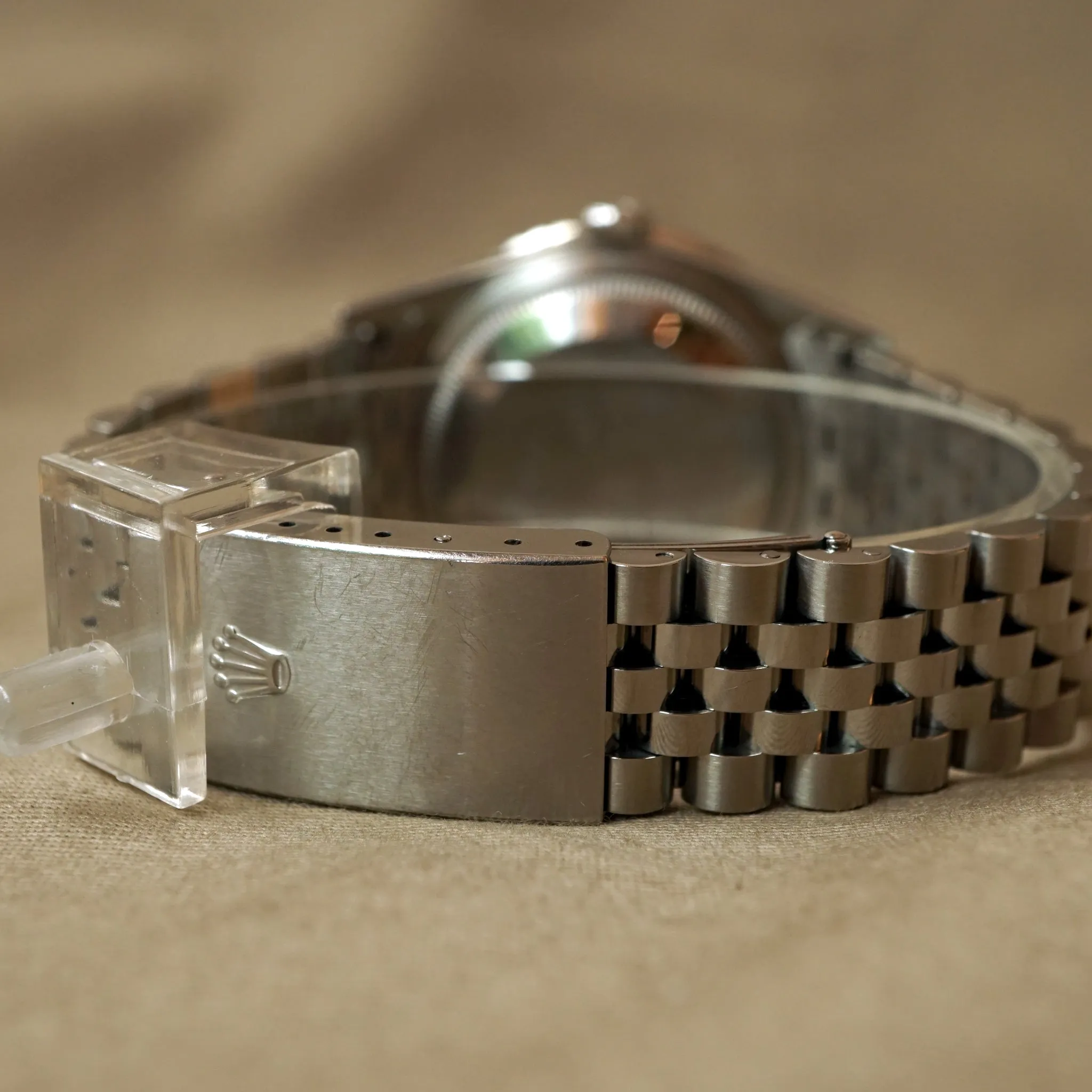 2003 ROLEX TURN-O-GRAPH BLACK DATEJUST 16264 WATCH
