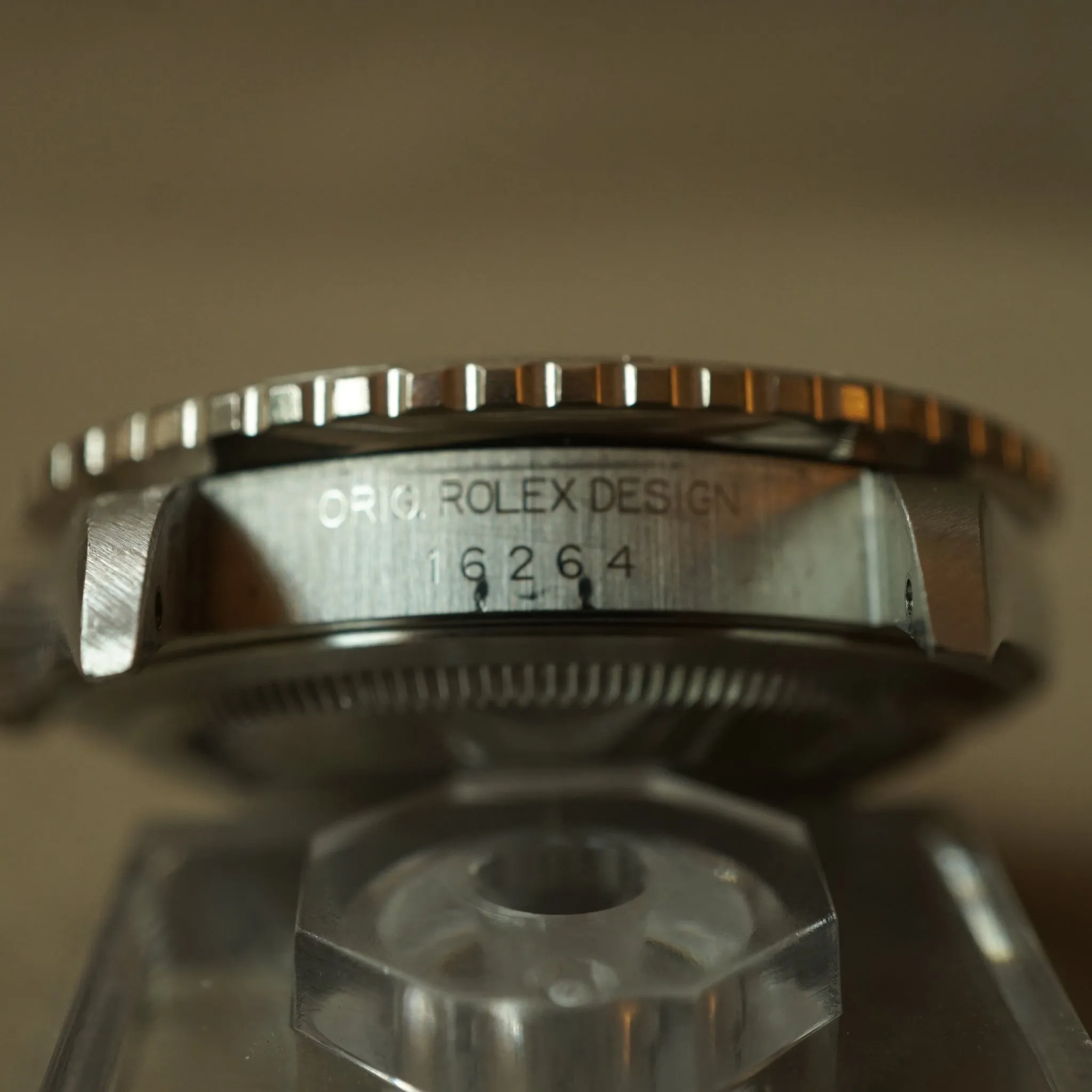 2003 ROLEX TURN-O-GRAPH BLACK DATEJUST 16264 WATCH