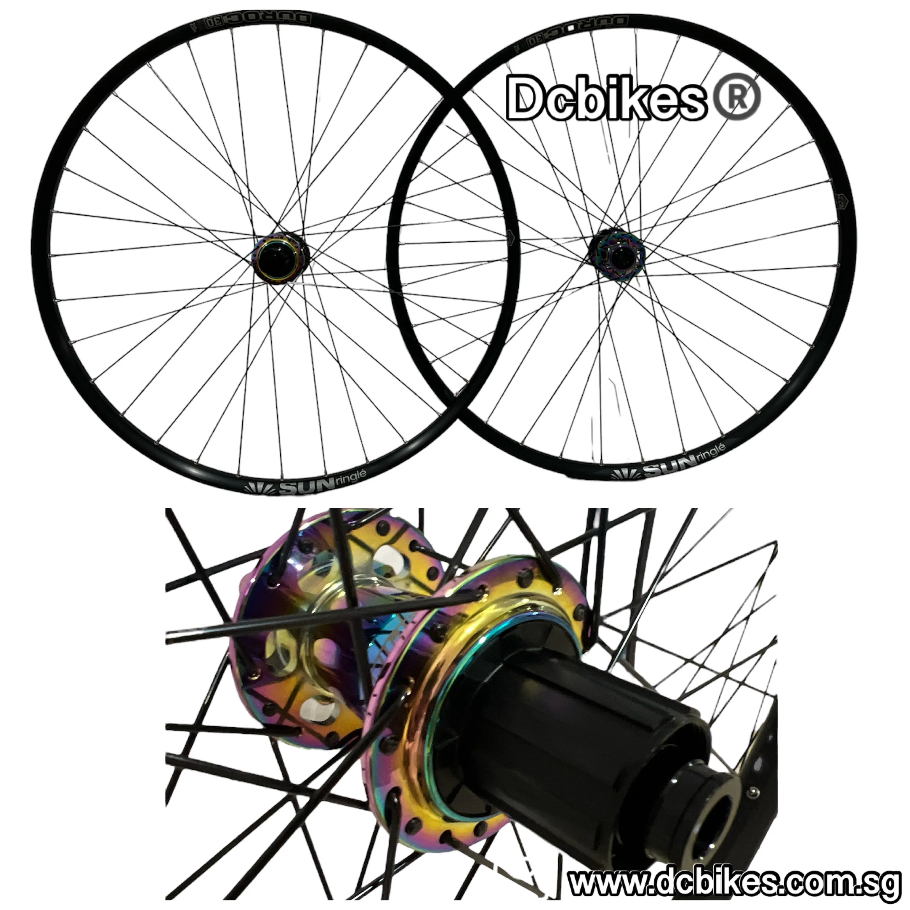 27.5/29 Koozer XM490 X 30mm Duroc 32H 6 Pawls Thru Axle/QR WheelSet