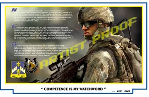3-363d TSBn - MUSTANGS, WE DO ! - NCO CREED Limited Edition Print