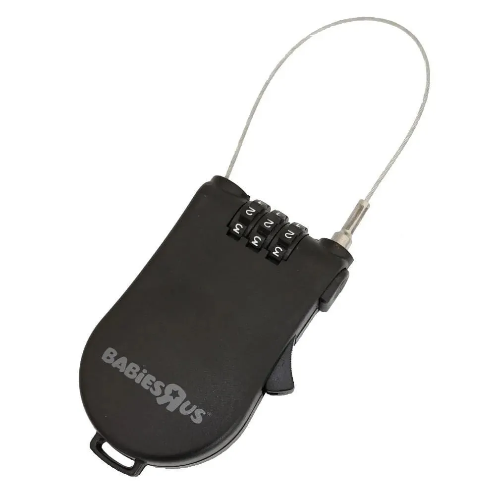 3 DIGIT COMBINATION CABLE LOCK PRAM PUSHCHAIR BUGGY LOCK SECURITY LOCK