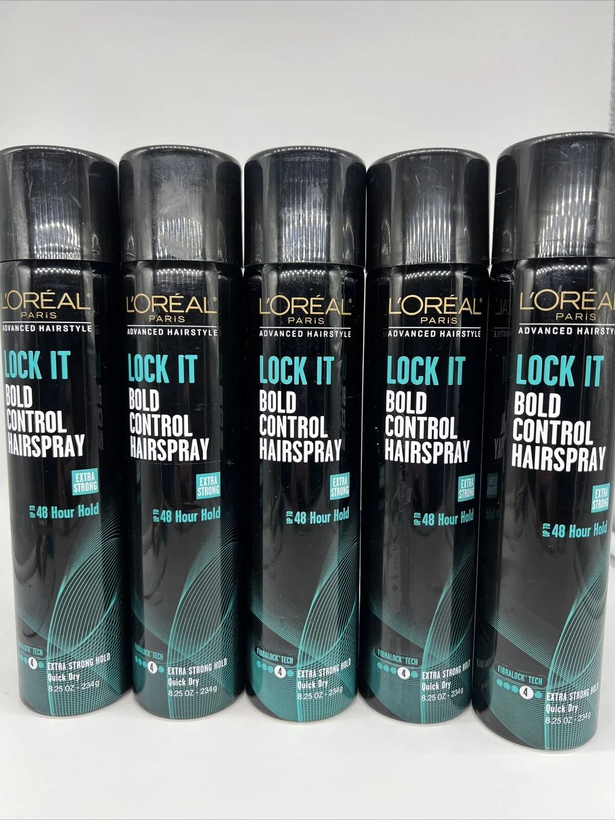 (5) Loreal Lock it Bold Control Hair Spray Quick Dry Extra Strong Hold #4