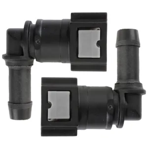 5/16" Steel to 3/8" Nylon Tubing | 90° Push-On | 2ct