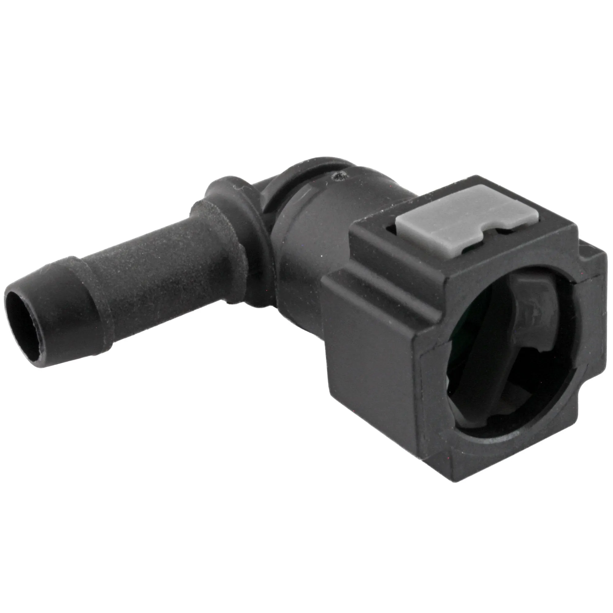 5/16" Steel to 3/8" Nylon Tubing | 90° Push-On | 2ct