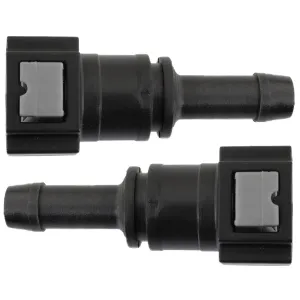 5/16" Steel to 3/8" Nylon Tubing | Straight Push-On | 2ct