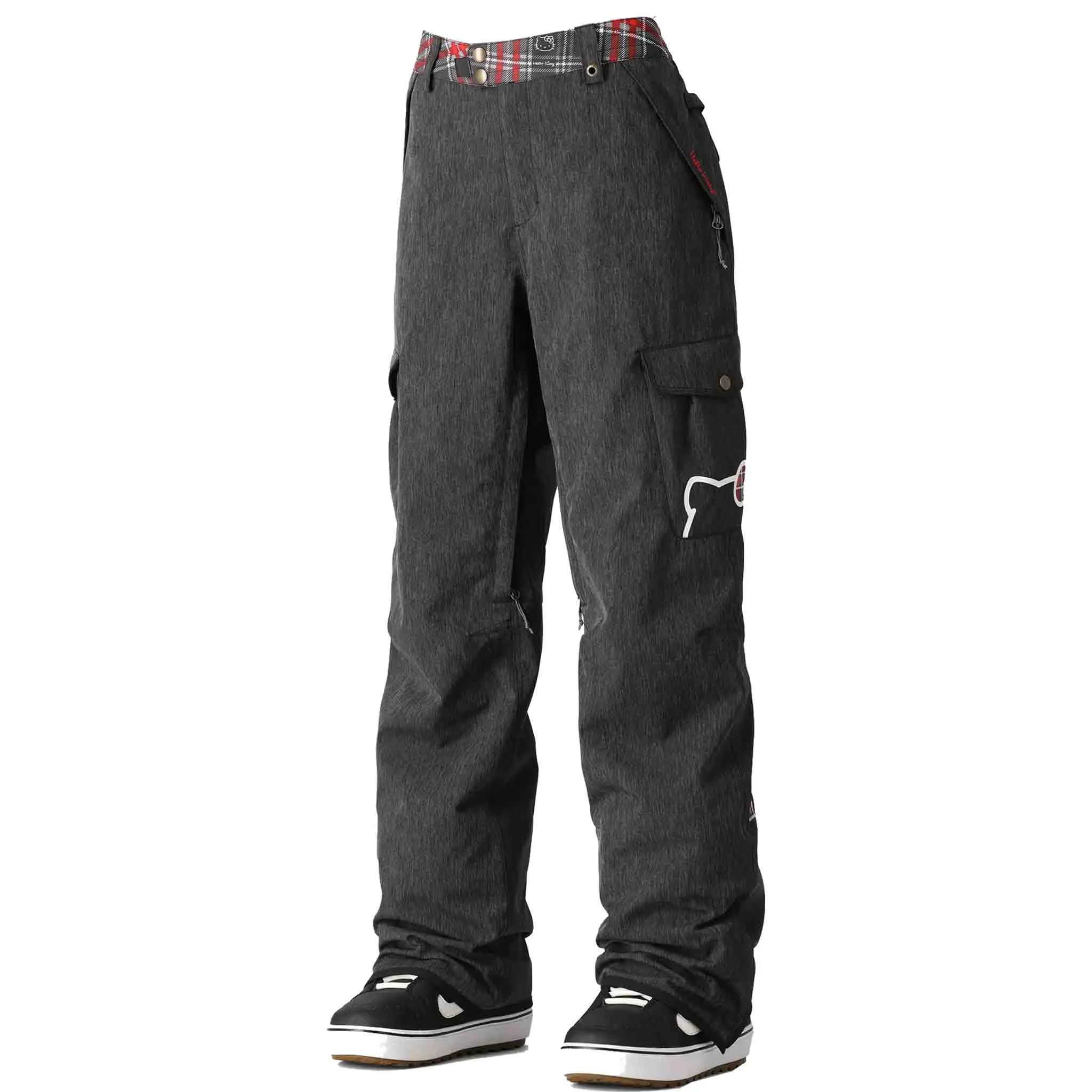 686 Womens Aura Insulated Pant Hello Kitty Black Denim 2025