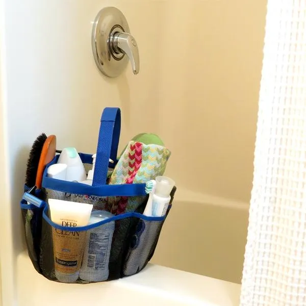 8-Pocket Portable Quick Dry Mesh Shower Caddy - Available in 3 Colours!