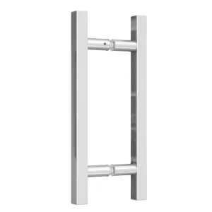 8" x 8" Shower Handle - Square Ladder Pull Style (CH, BN, MBL)