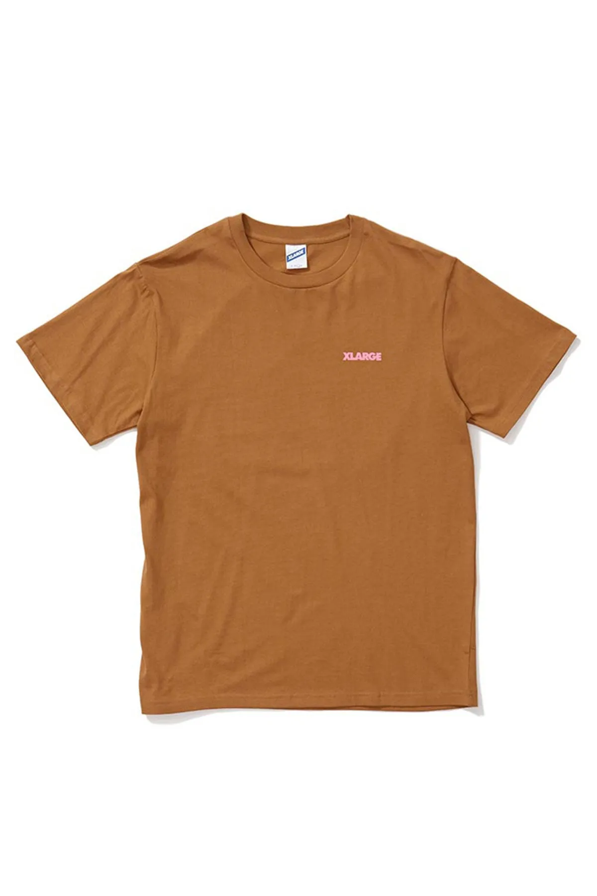 91 Text SS Tee - Brown/Pink