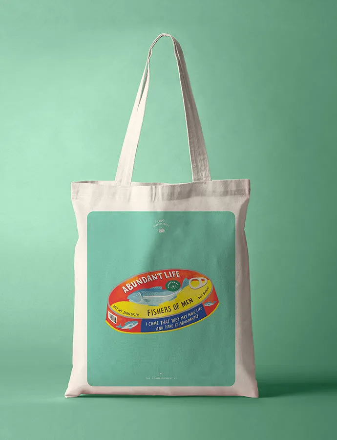 Abundant Life Canned Fish {Tote Bag}