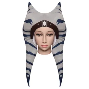 Ahsoka Tano Cosplay Costume Hat Cap Headgear Accessories Halloween Carnival Suit Props