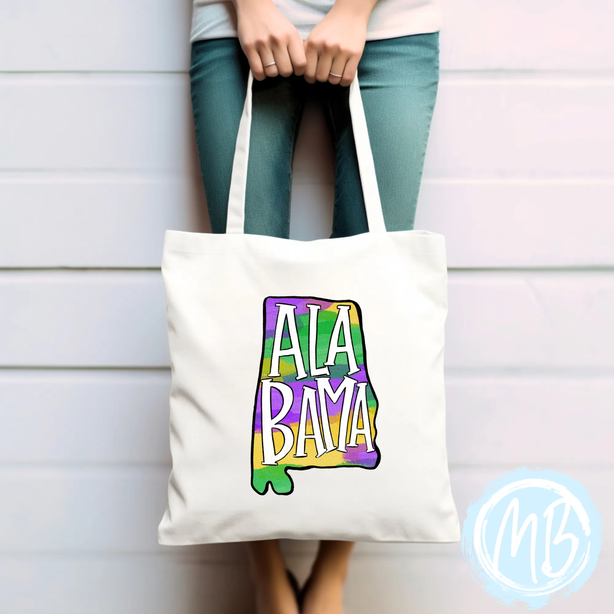 Alabama Mardi Gras Tote