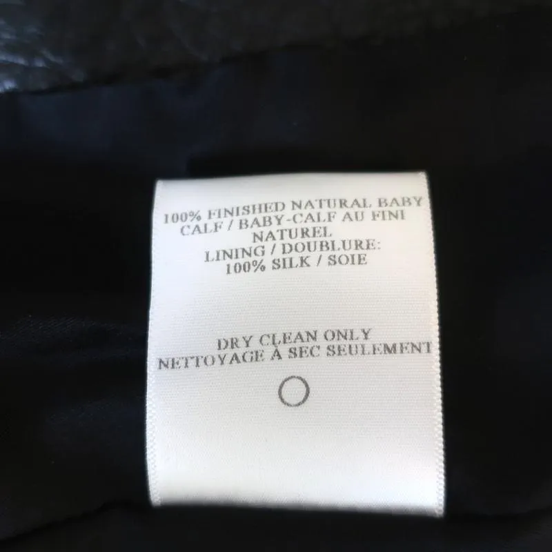 A.L.C. Savile Jacket Leather-Trim Leopard Print Pony Hair Size 4