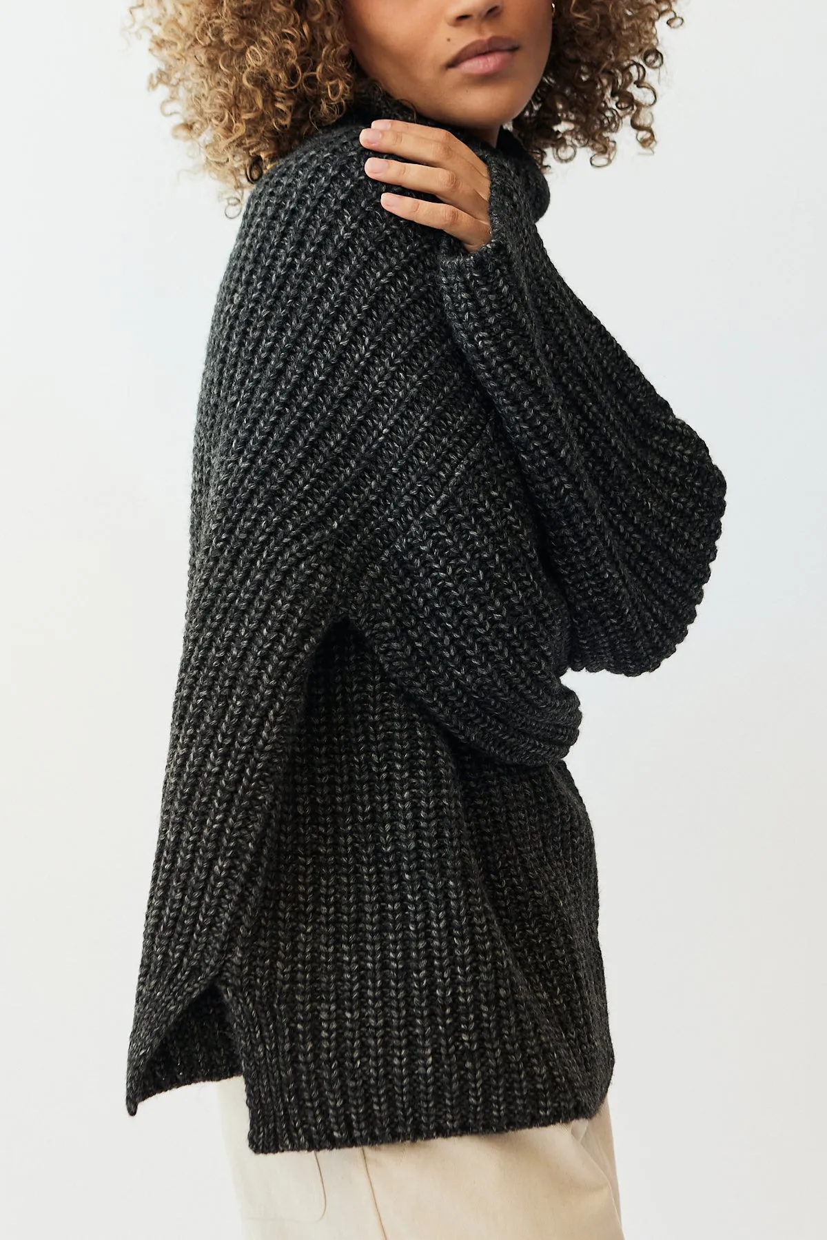 Alpaca Rib Turtleneck