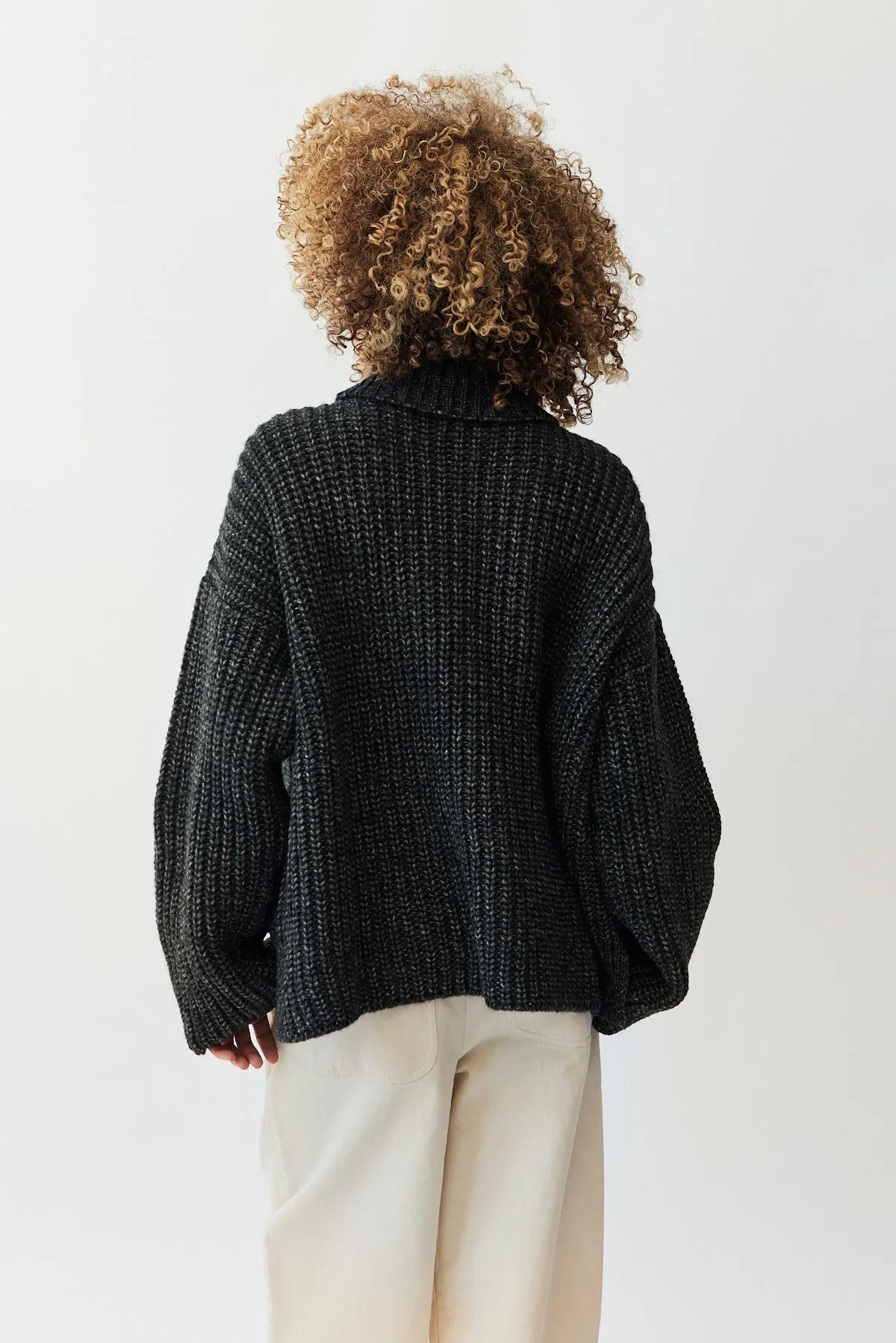 Alpaca Rib Turtleneck