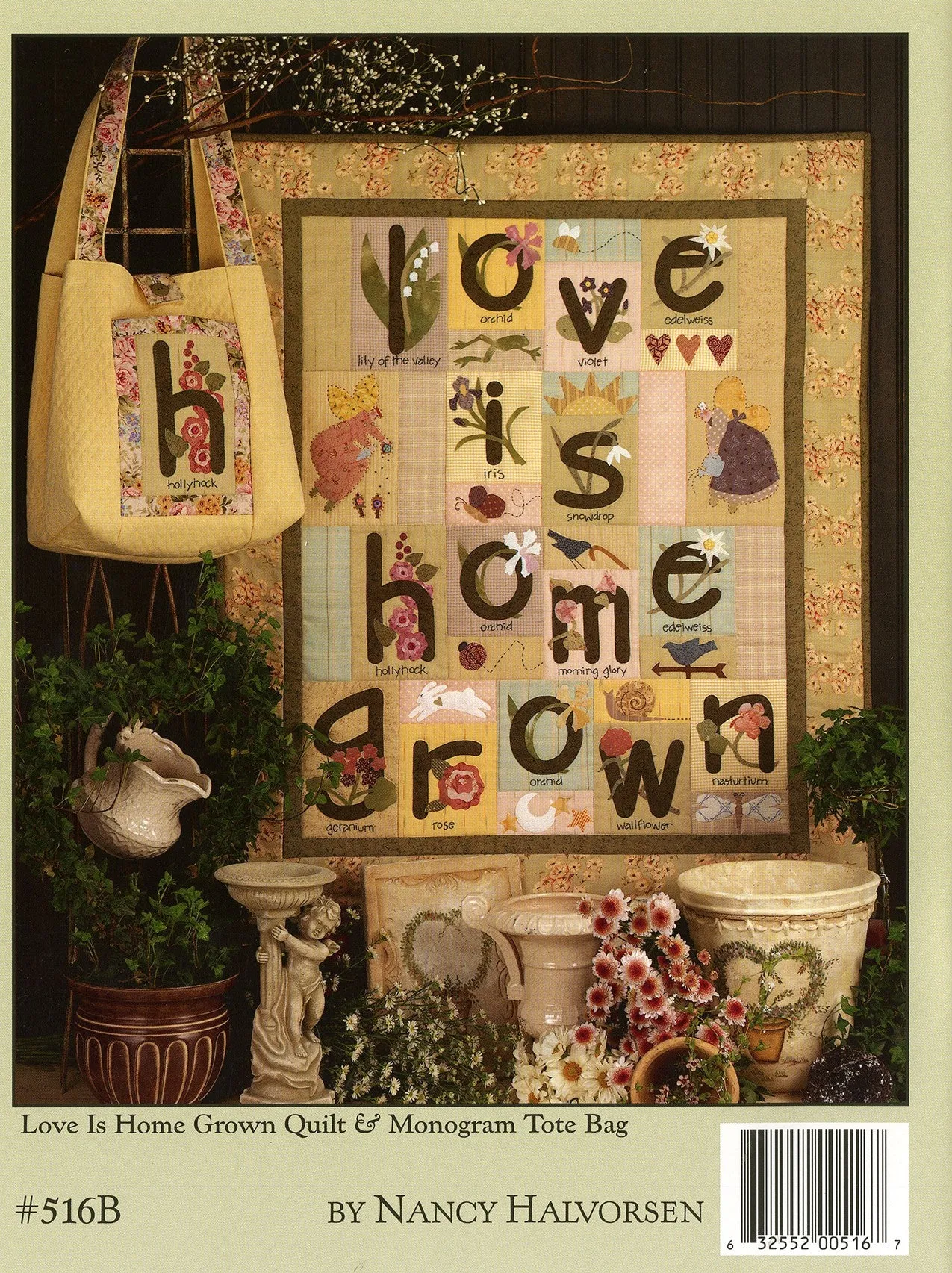 Alphabet Garden Quilt Book by Art to Heart #516B by Nancy Halvorsen