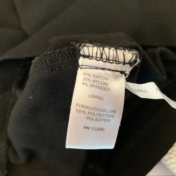 Amanda   Chelsea Black Exposed Back Zipper Skirt