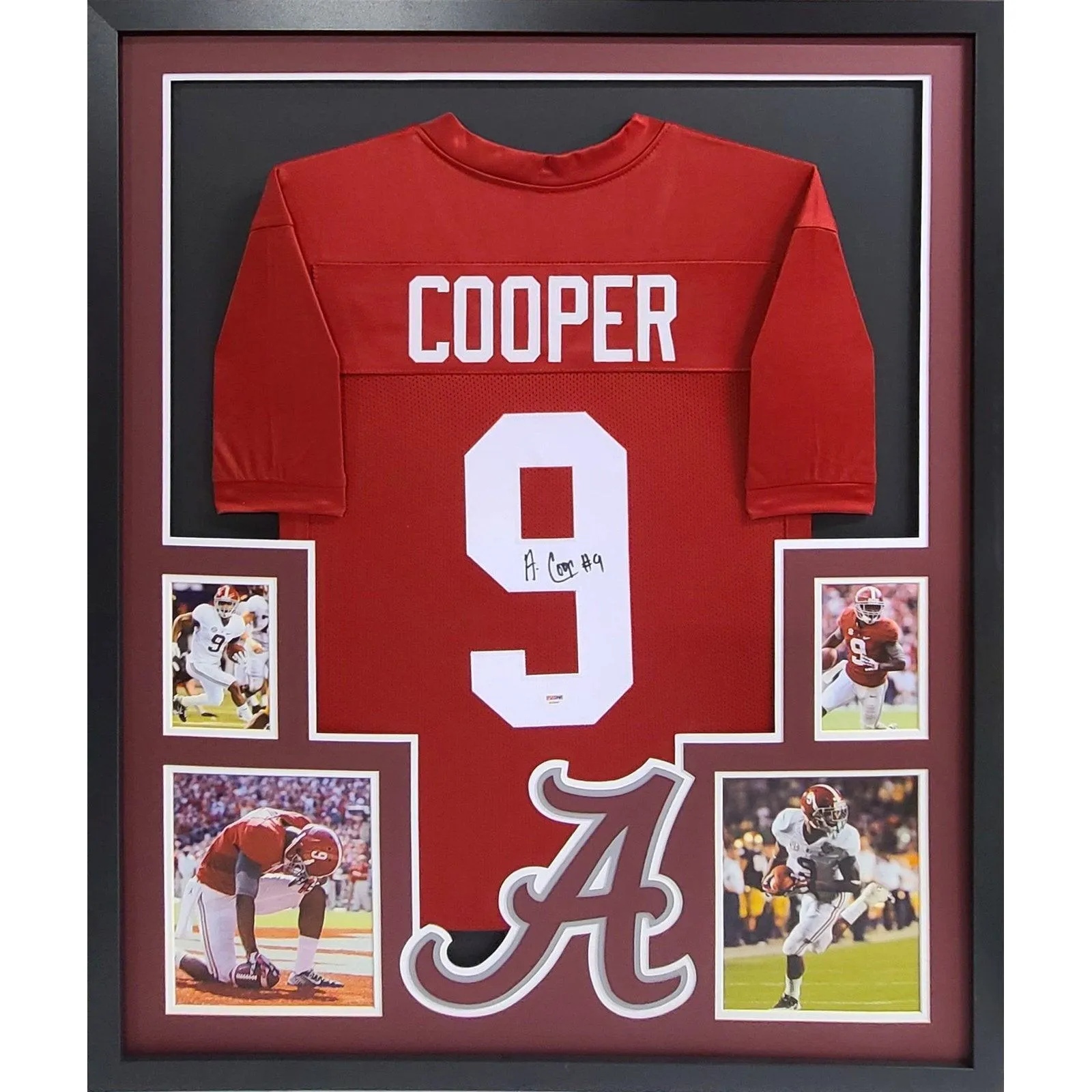 Amari Cooper Autographed Signed Framed Alabama Crimson Tide Jersey PSA/DNA