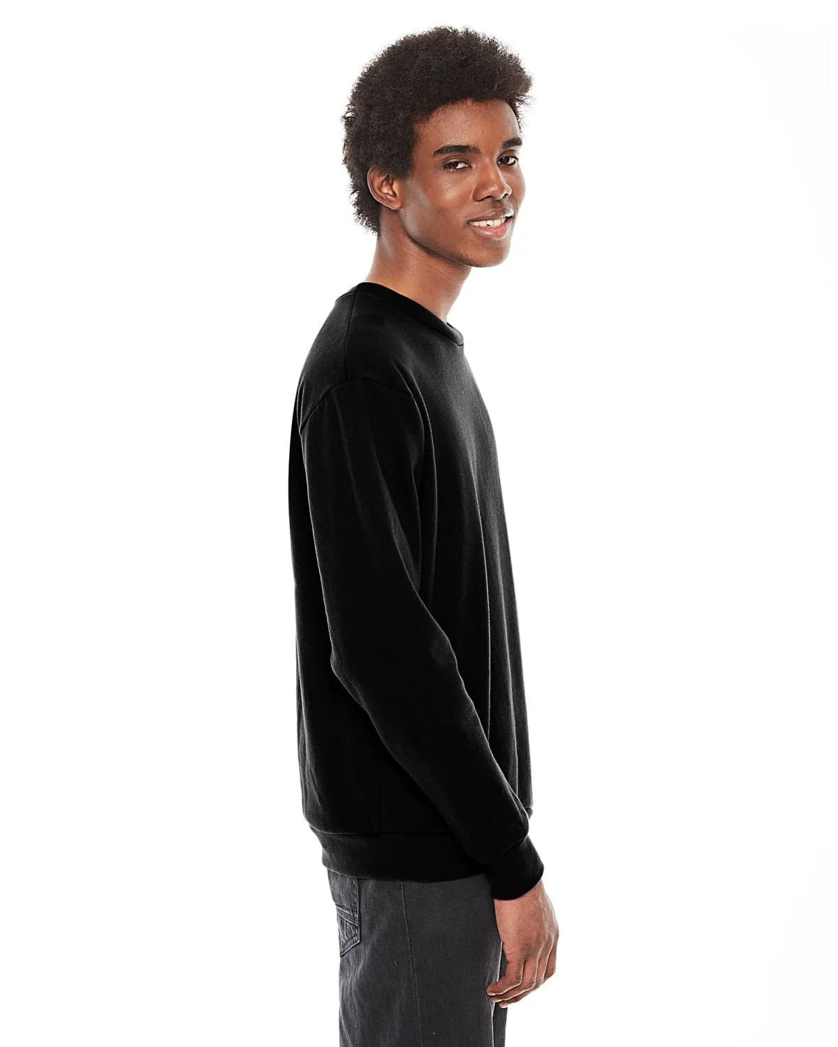 American Apparel Unisex Flex Fleece Drop Shoulder Pullover Crewneck