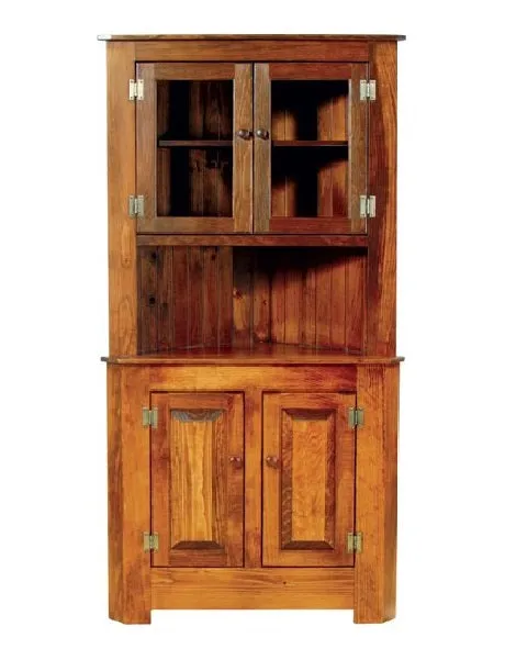 Amish Farmhouse Corner Cabinet (SHIPS OUT IN 4-8 Weeks)