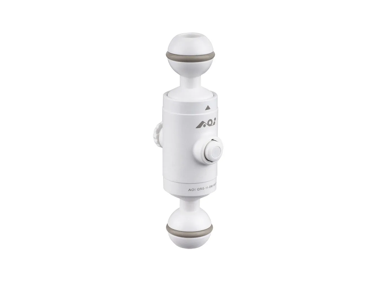 AOI Quick Release System -11 Base with Ball Mount to Ball Mount (White)