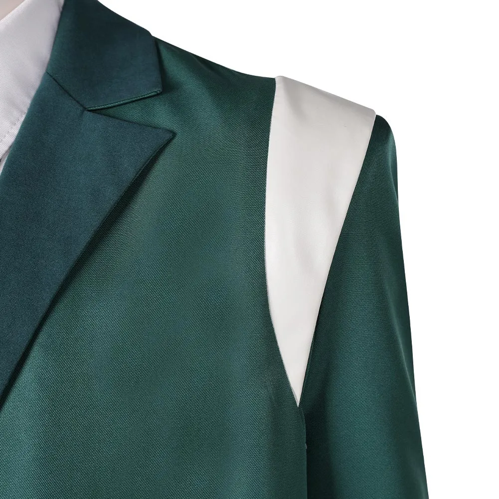 Arcane League of Legends Season 2 Ekko Cosplay Costume Male Green Outfits Halloween Carnival Suit