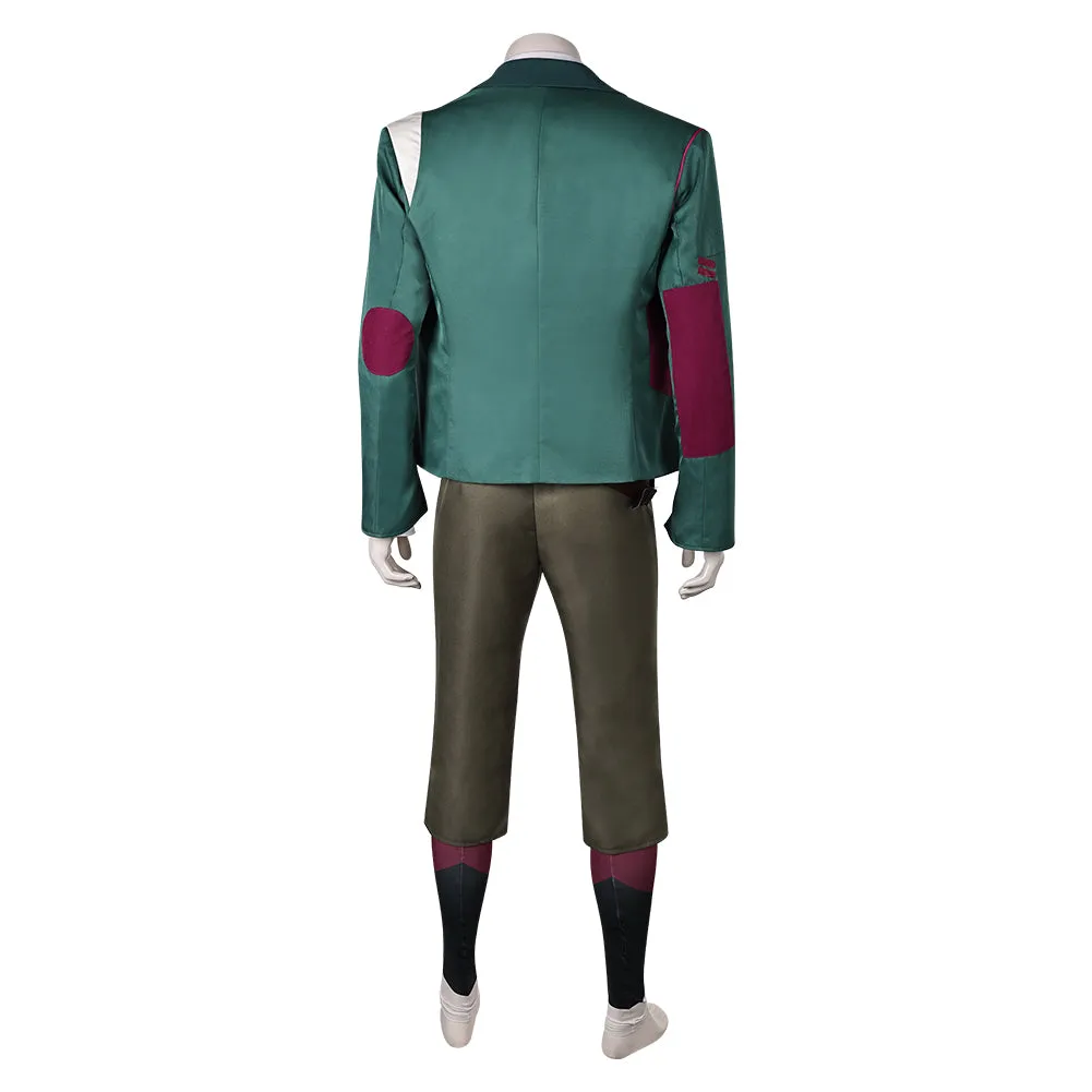 Arcane League of Legends Season 2 Ekko Cosplay Costume Male Green Outfits Halloween Carnival Suit