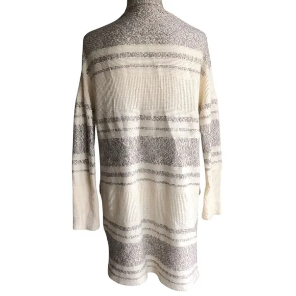 Athleta Wool And Cashmere Sweater Open Front Panorma Point Small Beige Cream