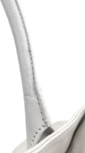 Authentic Chanel Cerf Executive White Caviar Tote