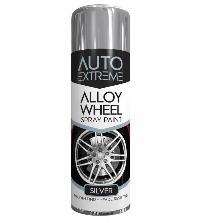 Auto Extreme Silver Alloy Wheel Spray Paint - 300ml