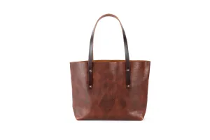 AVERY LEATHER TOTE BAG - SMALL - WHISKY BISON