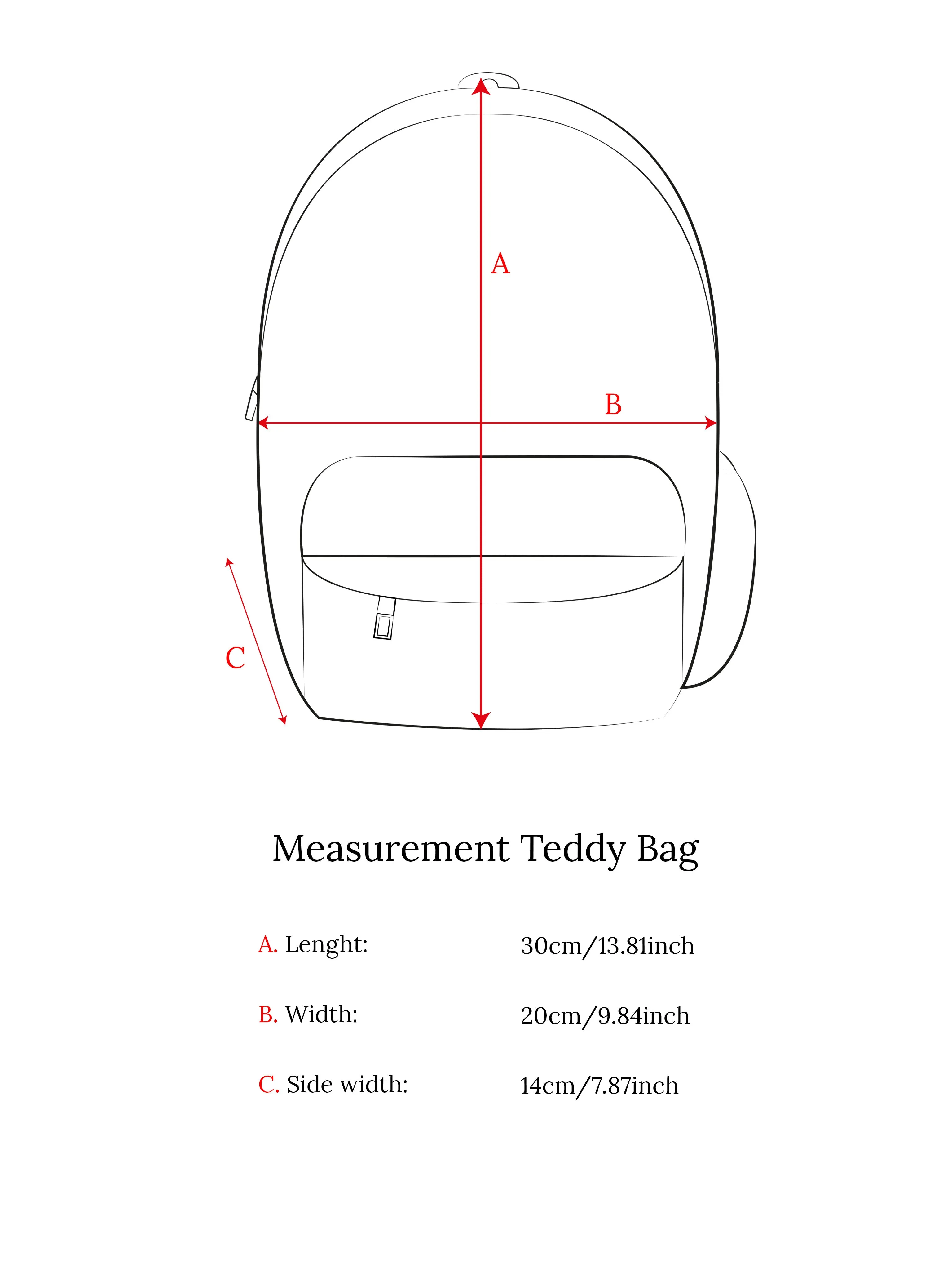 Backpack Teddy Cream