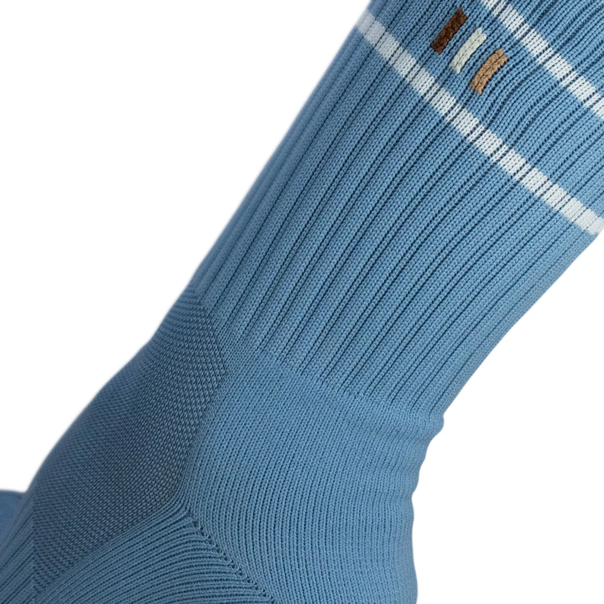 BAHE Studio Grippy Crew Socks 2 Pairs - Coconut & Powder Blue