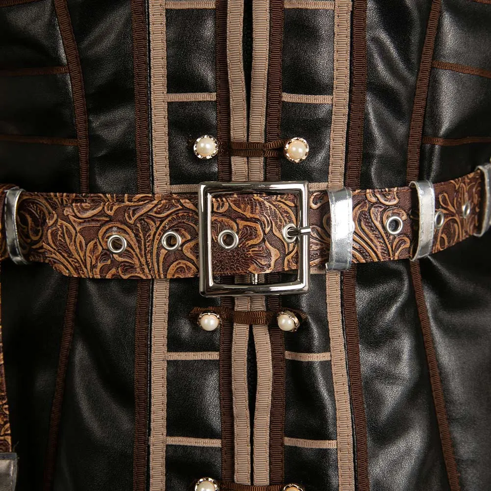 Baldur's Gate 3 Game Astarion Leather Vest Cosplay Costume Outfits Halloween Carnival Suit
