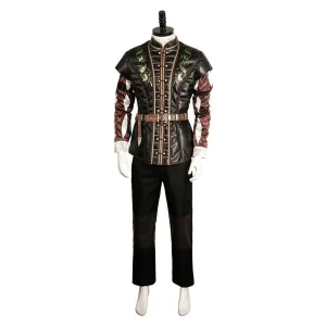 Baldur's Gate 3 Game Astarion Leather Vest Cosplay Costume Outfits Halloween Carnival Suit