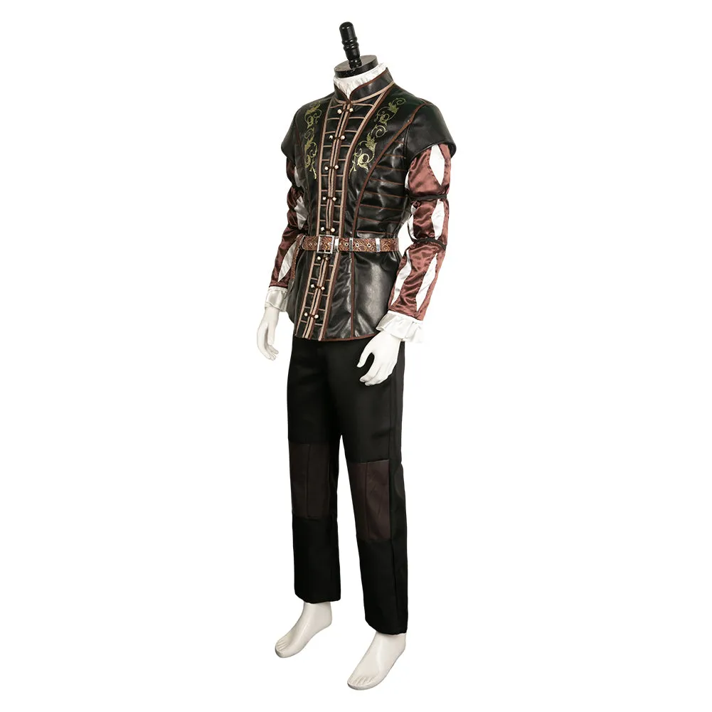 Baldur's Gate 3 Game Astarion Leather Vest Cosplay Costume Outfits Halloween Carnival Suit