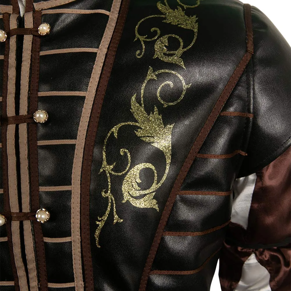 Baldur's Gate 3 Game Astarion Leather Vest Cosplay Costume Outfits Halloween Carnival Suit